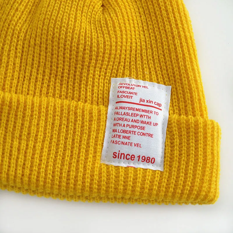 Новая детская однотонная шапка хип-хоп вязаная шапка детская теплая осенне-зимняя шерстяная шапка однотонные цветные наушники шапка черепки шапки