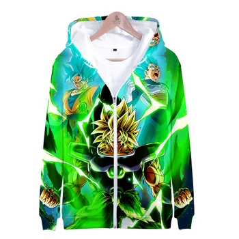 

Leisure Cartoon Dragon Ball Z Goku Hoodie sweatshirt Men Casual Slim Fit Zipper Hoodies Sweatshirts Boys Hoody Baseball Jacket