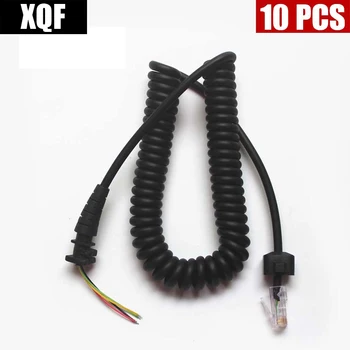 

XQF 10PCS 8pin Handheld Mic Microphone Cable For Motorola GM3688 GM338 GM950I GM300 GM3188 Radio Repair Accessories