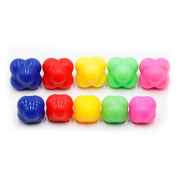 

1 Pcs Portable Silicone Hexagonal Ball Fitness Reactions Training Elasticity Sports FOU99
