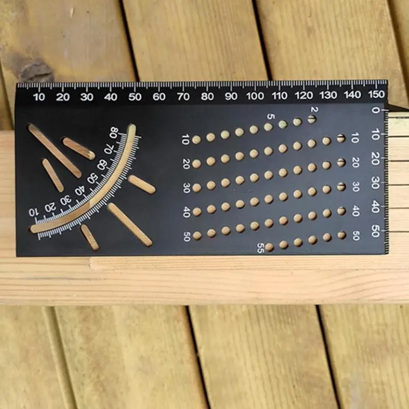 Деревообрабатывающий Scriber Mark Line Gauge Dovetail Maker шаблон направляющий инструмент маркировочный Калибр суппорт Линейка плотник измерительный инструмент