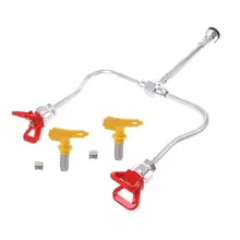 Профессиональный безвоздушный пистолет-распылитель с одной удлинительной штангой, двойной насадкой для аэрографа, инструменты для рисования, аксессуары