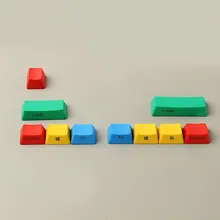 

10pcs Color Side Engraved PBT Keycap For Mechanical Keyboard OEM ODM Height Keycap Laser Engraving Supplementary Key