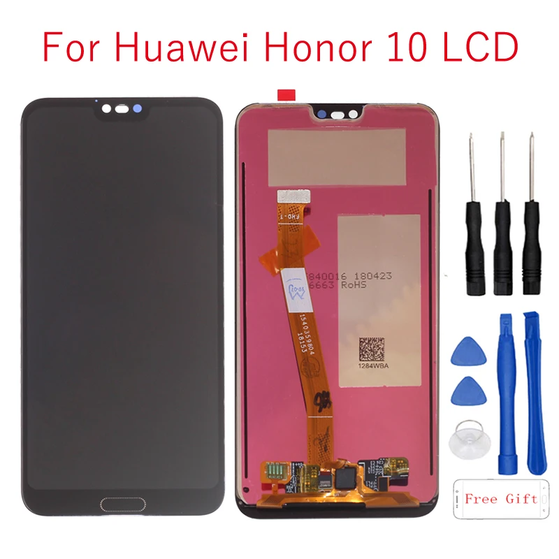 

5.84"Original LCD Display For Huawei Honor 10 Full LCD Display Touch Screen DIgitizer for honor 10 bkl-l04 Assembly Repair Parts
