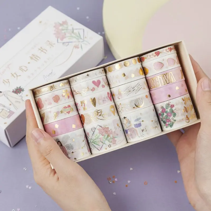 20 Rolls/box Washi Tape DIY Decorative Scrapbooking Paper Adhesive Sticker Craft 24BB | Канцтовары для офиса и дома