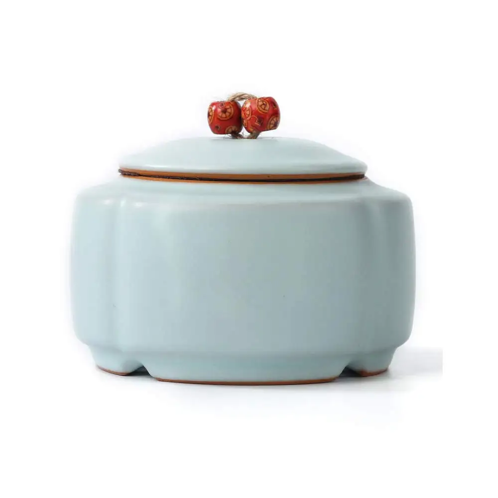 

Ceramic Sealed Pet Ash Urn Funeral for Dogs, Cats,Rabbits, Small Animals Dampproof Burial Keepsake, Elegant Memory Box Chinaware