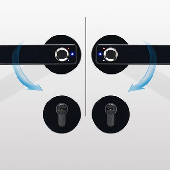 

Anti-theft Keyless Electronic Code Door Lock Fingerprint Entry Secure Handle New