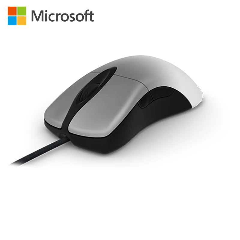 Silver Microsoft Pro Intelli мышь 12000 fps проводная мышь Bluetrack Технология USB Мода для офиса дома Смарт 16000 dpi для ноутбука - Цвет: Silver