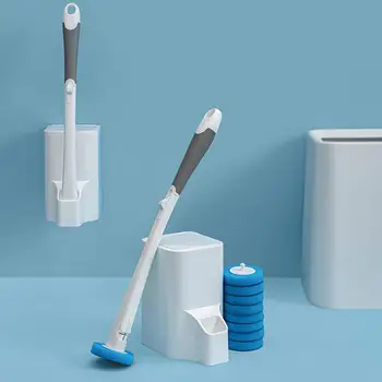 

Toilet Cleaning Brush Toilet Wand Kit with 10 Disposable Refill Heads Powerful Cleaning System Toilet Wand Kit