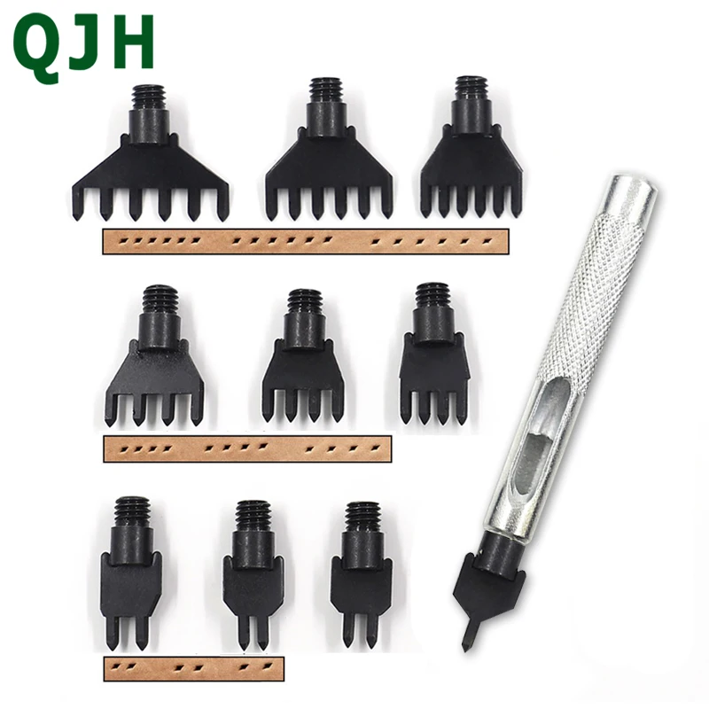 

Leather craft tools punching tools home sewing punching stitching punch replacement punching set tool manual DIY stitching punch