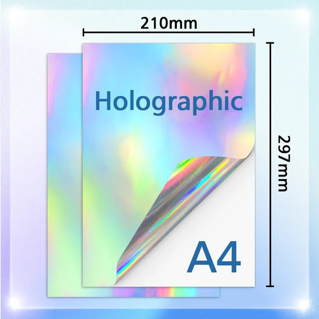 Sticker Paper A4 Printer White Glossy  A4 Sticker Printer Paper  Holographic - 10 - Aliexpress