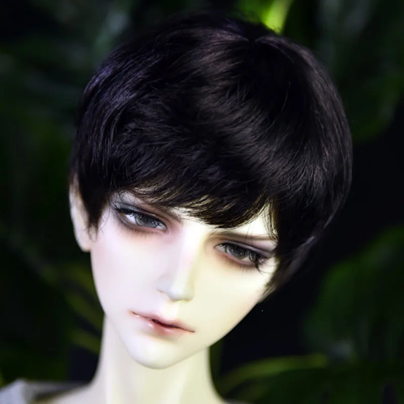 Bybrana BJD парик 1/3 1/4 1/6 короткие волосы коричневый секретный Серебряный Натуральный Черный сломанный косой челки высокотемпературное волокно