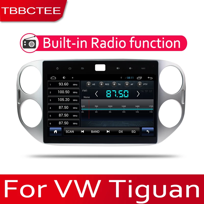 TBBCTEE Android 2 Din Автомобильный Радио Мультимедиа Видео плеер Авто Стерео gps карта для Volkswagen VW Tiguan 2007~ медиа Navi