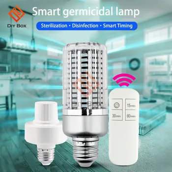 

40W E27 Germicidal Corn Lamp 130LED Smart UV Disinfection Light Ultraviolet Ozone Bactericidal Corn Light with Remote Control