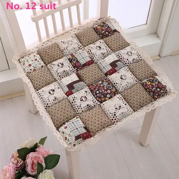 

Lace Edge Chair Cushion Pastoral Style Seat Mat Sofa Car Chair Cushion Soft Office Chair Cushion Thicken Seat Pad Home Decor
