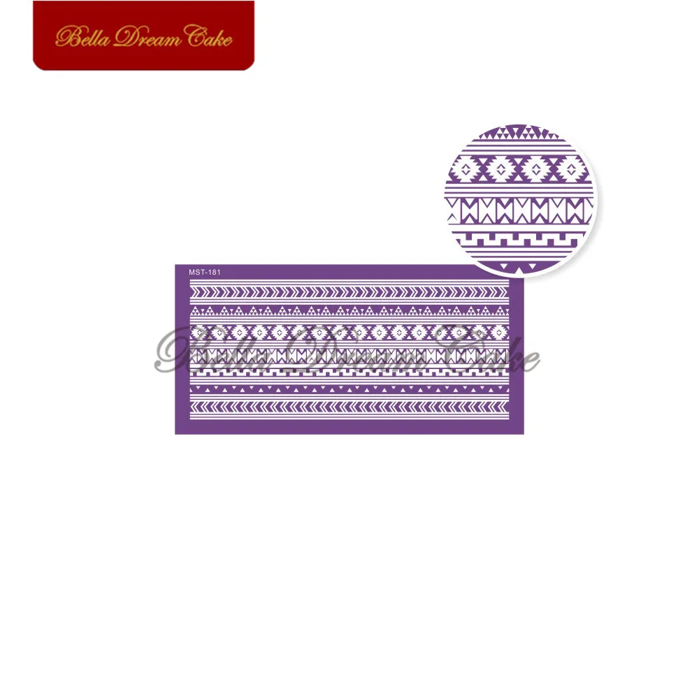

Printing Lace Pattern Mesh Stencil Fondant Cake Stencils Template for Wedding Fabric Cake Mould Cake Decorating Tool Bakeware