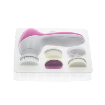 

5 In 1 Battery Operated Body Face Skin Care Wash Brush Cleaner Set Kit Tool Facial Cleanser Face Scrub Clean SPA Beauty Massager