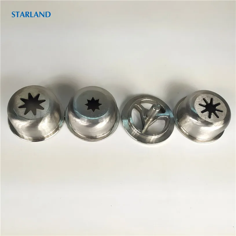 4 Pieces/Lot Churros Machines Spare Parts Nozzles Modeling Caps Spanish Molding Lid Maker Fitings Accessories