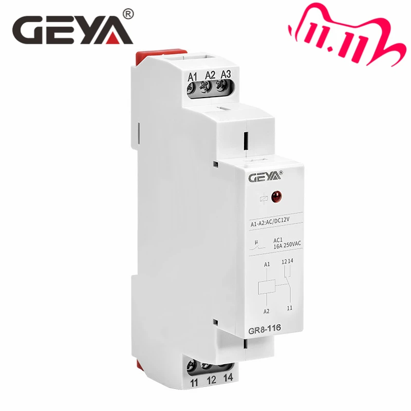 GEYA GR8 AC DC 48V Реле промежуточное реле вспомогательное 8A 16A SPDT реле|Реле| |