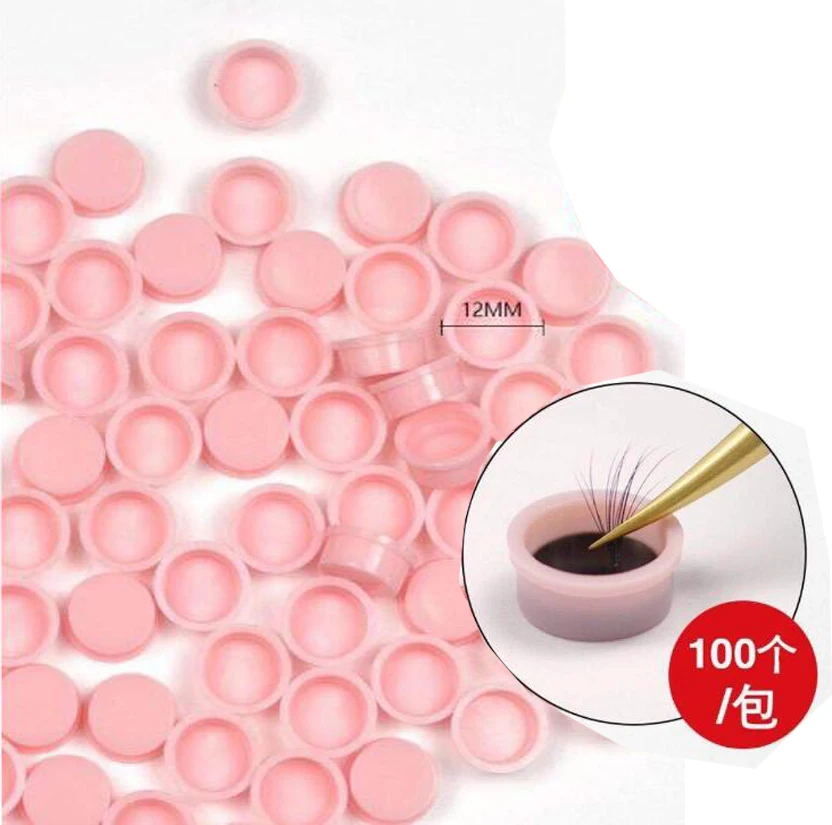 

Eyelash Glue Dripping Cup Japanese-style Desktop Epoxy Cup Delay Cup 100pcs Deep Mouth Dripping Cup Eyelash Beauty Tool