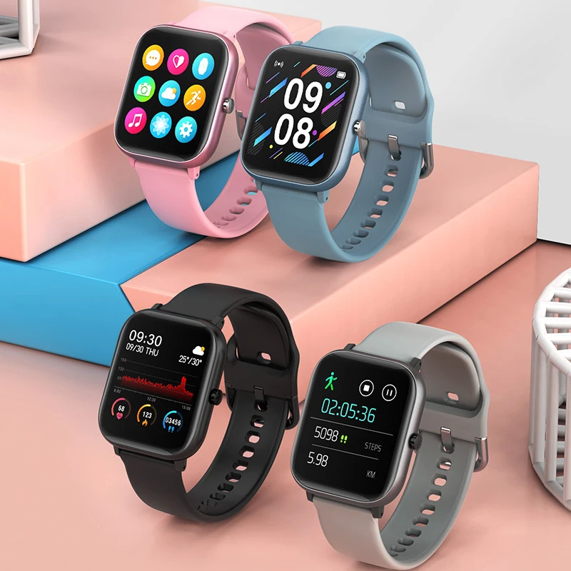 

smart watch android iOS smartwatch men smart bracelet women wristbands Fitness Tracker Full Touch Square Screen Passometer