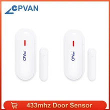 alarme fenetre alarme Capteur de porte de fenêtre CPVan détecteur de capteur de Protection de sécurité 433MHz capteur de porte alarme de porte de sécurité à domicile