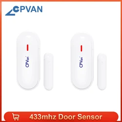 alarme fenetre alarme Capteur de porte de fenêtre CPVan détecteur de capteur de Protection de sécurité 433MHz capteur de porte alarme de porte de sécurité à domicile 