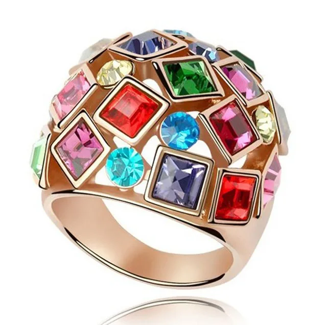 austrian crystal  gold-color The queen fine jewelry african costume bridal jewelry sets gold