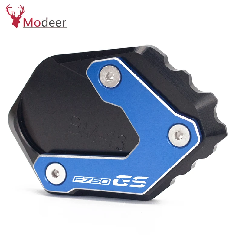 Kickstand Side Stand Extension Plate Pad For BMW F750GS F 750GS F750 GS F 750 GS 2018 2019 Motorcycle Enlarge Support Pad (4) 副本
