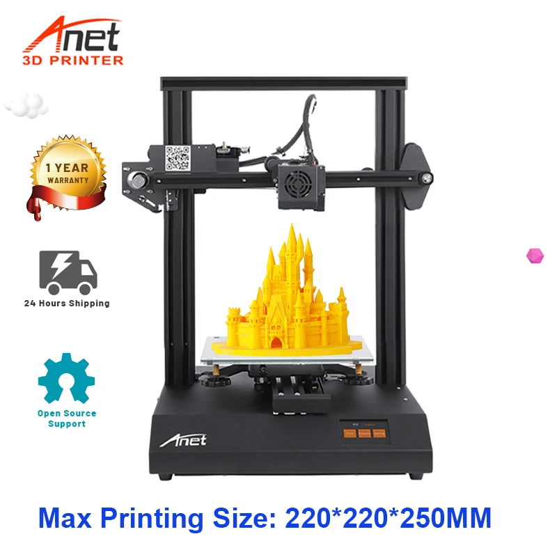 3D принтер Anet ET4 Pro с открытым исходным кодом Reprap Prusa i3 автоматическим