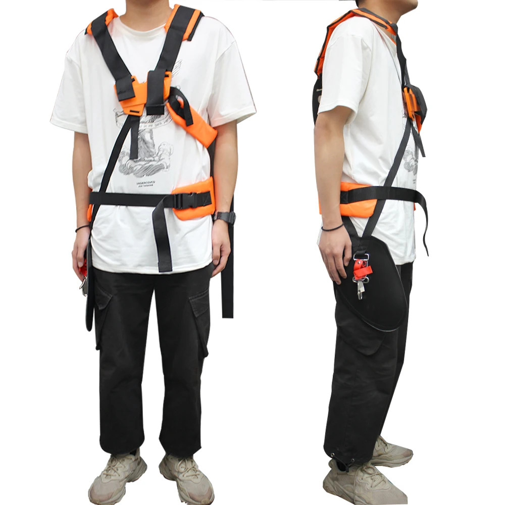 Brush Cutter Trimmer Strimmer Padded Belt Comfortable Labor Saving W Shape Double Shoulder Harness Strap