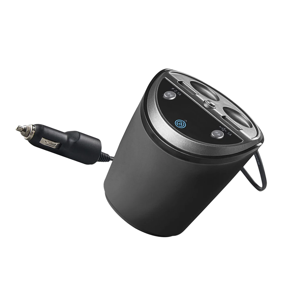 1 шт. автомобильный fm-передатчик Usb Автомобильное зарядное устройство чашка MP3 плеер Автомобильный комплект свободные руки прикуриватель двойной USB зарядное устройство U диск воспроизведение музыки