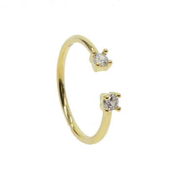 

elegant 925 sterling silver etsys minimal design two cz open knuckle drop shipping 3 color silver midi open ring 925