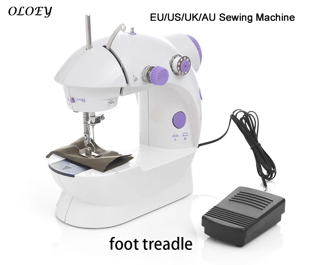 

2019 Electric Mini Sewing Machine foot For Home Hand Machine To Sew 110/220V Speed Adjustment With Light Handheld Sewing Machine