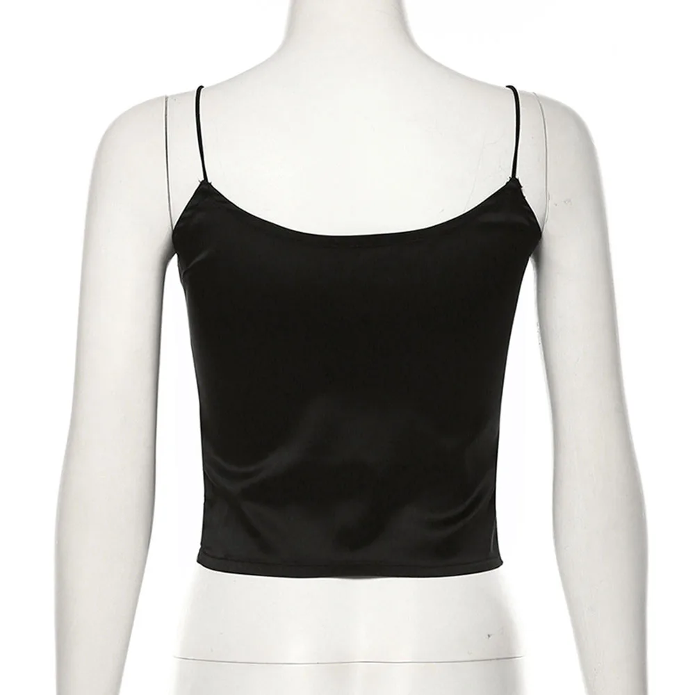 Rosetic, с бретельками, Vneck, полый, с пупочным дном, дикий, гладкий, жилет, готический, черный, темный, сексуальные топы, панк, женские топы, Клубные, вечерние