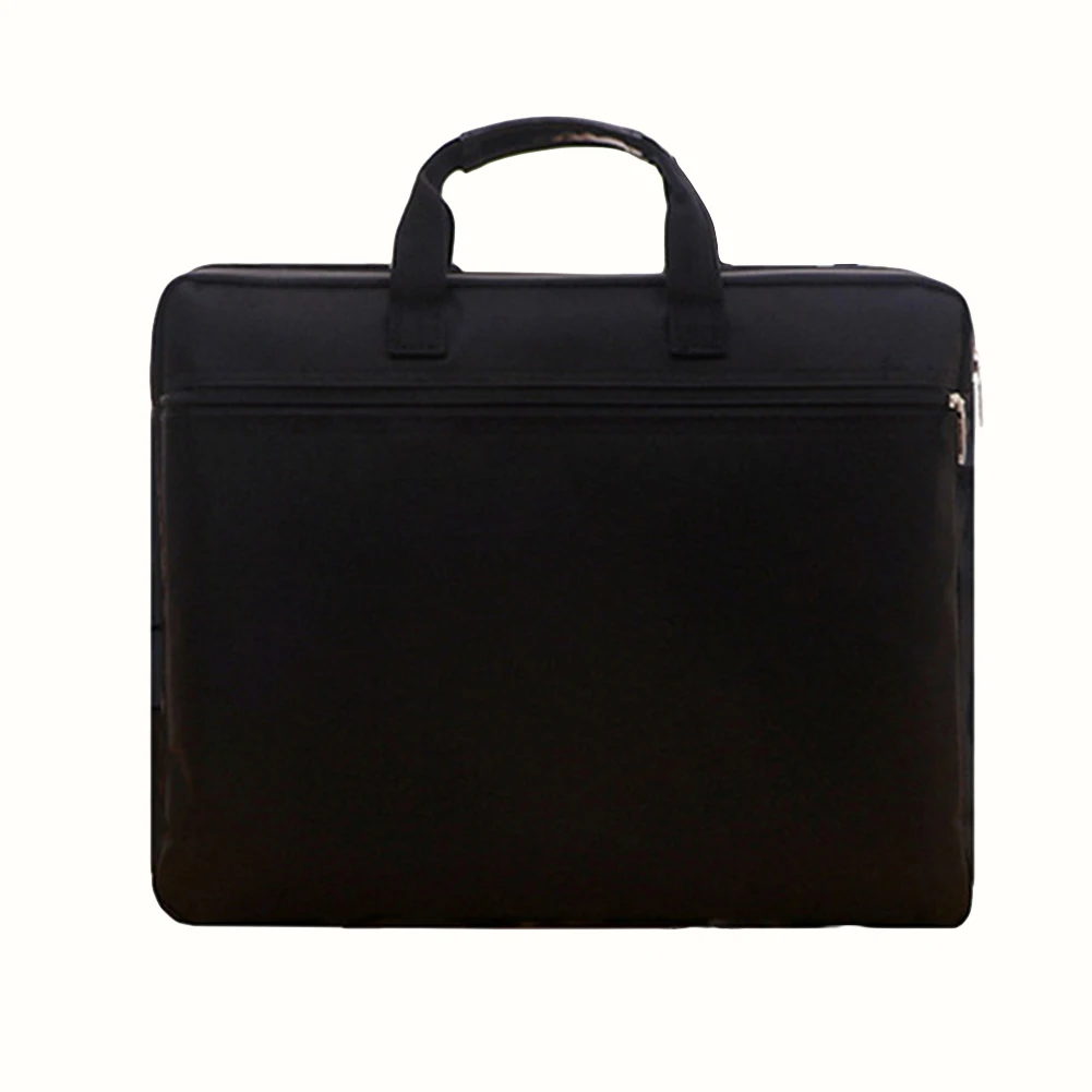 Unisex Portable Large Capacity Oxford Cloth Zipper Document Bag Durable Practical Zipper Closure Storage Pouch