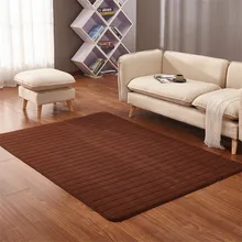 Толстый коралловый флисовый сетчатый медленный отскок нескользящий коврик, напольный ковер гостиная спальня прикроватное одеяло ванная комната Впитывающий Коврик