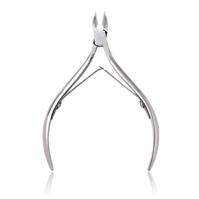 Silver 1 шт. ножницы для кутикулы из нержавеющей стали для ногтей инструменты для маникюра и педикюра Золотые/серебряные/радужные мертвые ножницы для удаления нежелательной кожи кусачки инструмент для стрижки - Цвет: Silver