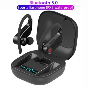 

Headphones Sports bluetooth headset wireless Earphones 5.0 TWS Stereo Sound Music Gaming Phone Auriculares Mic for iPhone Xiaomi