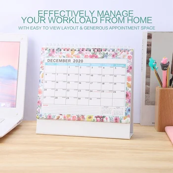 

1 Pcs English Edition Calendars 2021 Desk Calendar Schedules Calendar for Home