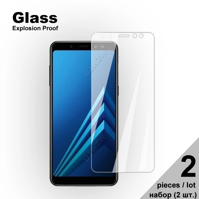 Закаленное стекло с полным покрытием для Samsung Galaxy A6 Plus A7 2018 A750 A8 A9 J4 J6 J8 защитное