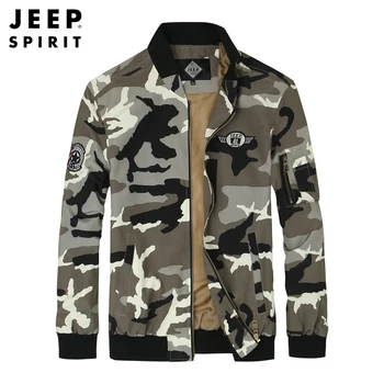 

JEEP SPIRIT Brand Autumn Jacket Men Camouflage bomber jacket Fashion Streetwear Spring Coat Men chaquetas hombre