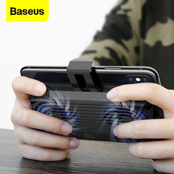 

Baseus Mobile Phone Cooler For iPhone Xs Max Xr X Samsung S10 S9 Gamepad Game Holder Stand Cooling Controller Support Charging
