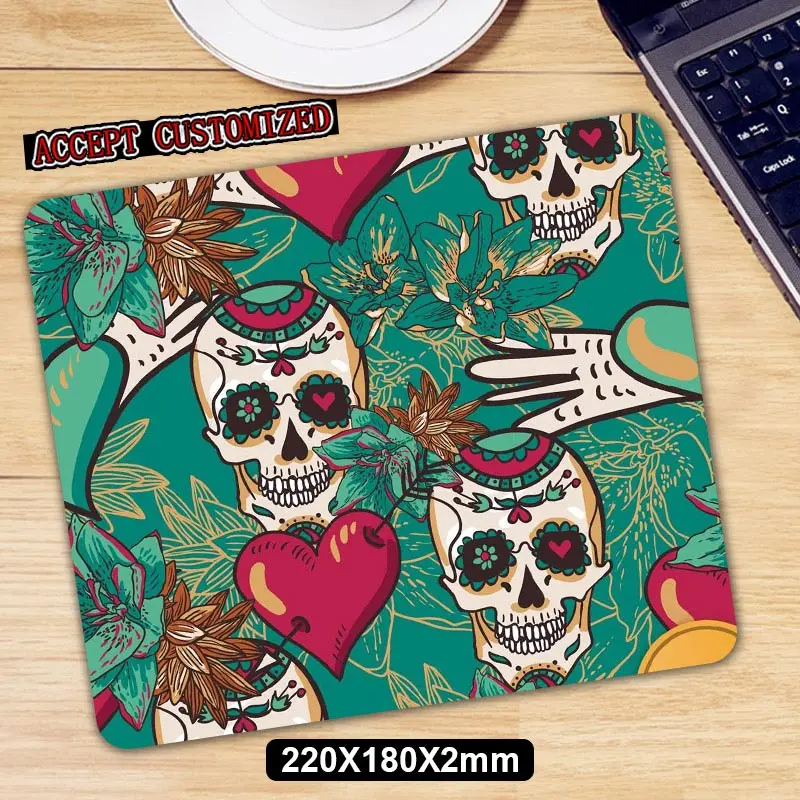 Sugar Skull коврик для мыши Противоскользящий ноутбук ПК коврик для мышки коврик для мыши для оптическая лазерная мышка продвижение