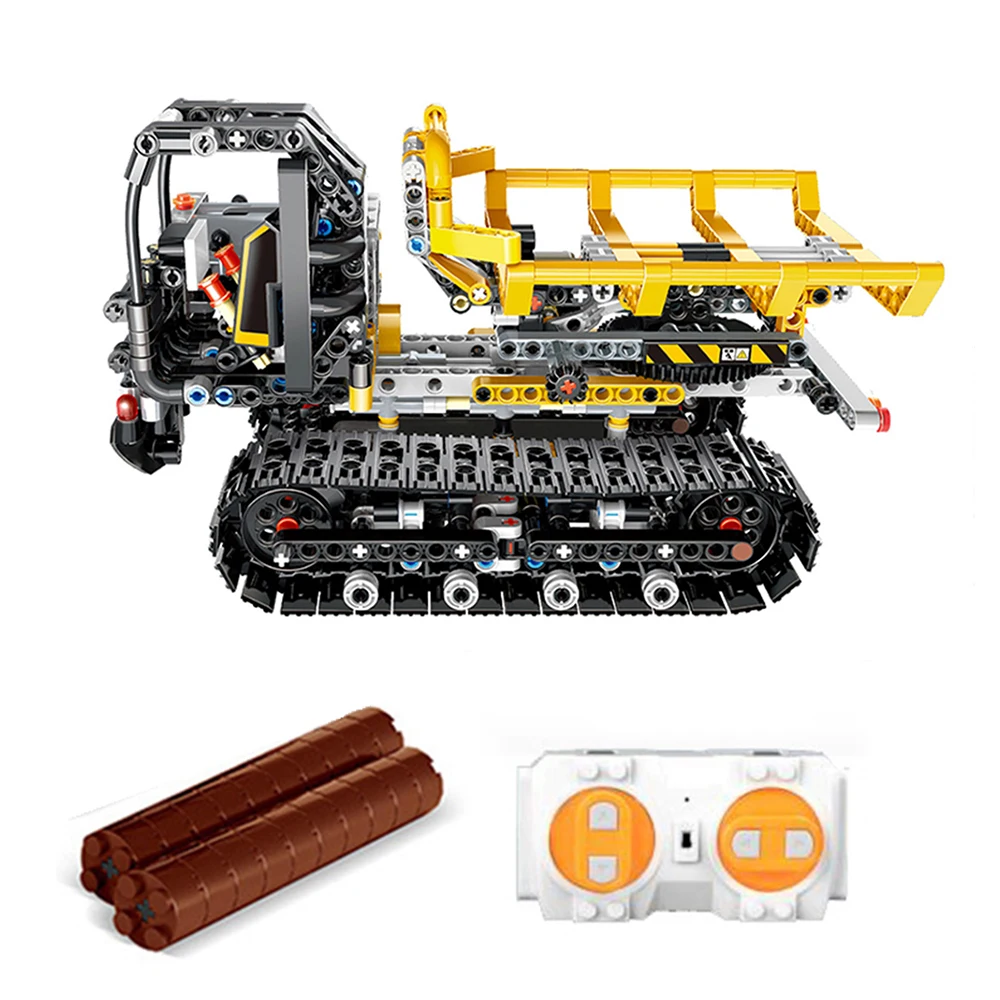 13035 774PCS Engineering City Glory App Remote Control RC Construction Brigade Truck Car Building Blocks Bricks Toy Gift For Kid