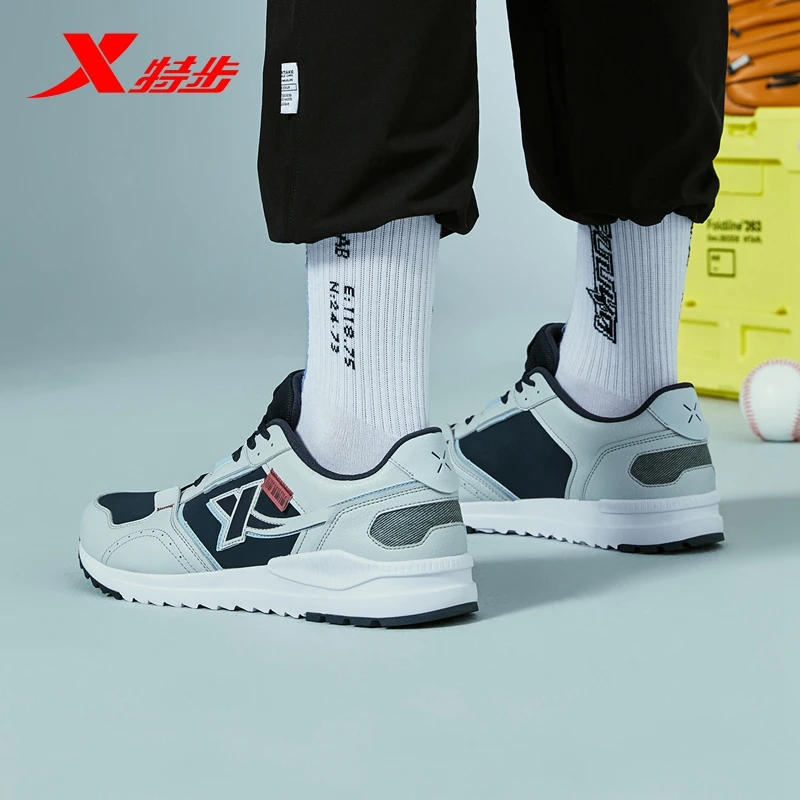 Xtep-zapatos informales transpirables para hombre, zapatillas para correr, 880319320089