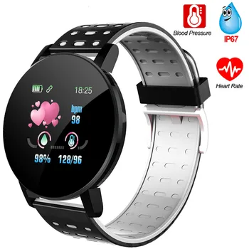 

Color Screen Bracelet Smart Men's Watch Blood Pressure Heart Rate Monitor Fitness Tracker Waterproof Smartband for Smartphone
