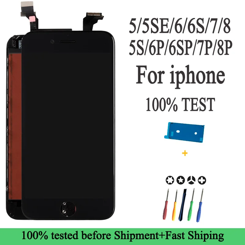 ЖК-дисплей для iPhone 6 7 8 6S Plus сменный сенсорный экран с 3D сенсорным экраном 4s 5 5s 5SE