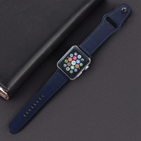 Ремешок для часов ремешок из натуральной кожи apple watch 5 4 42 38 мм iwatch 44 40 3/2/1|Ремешки