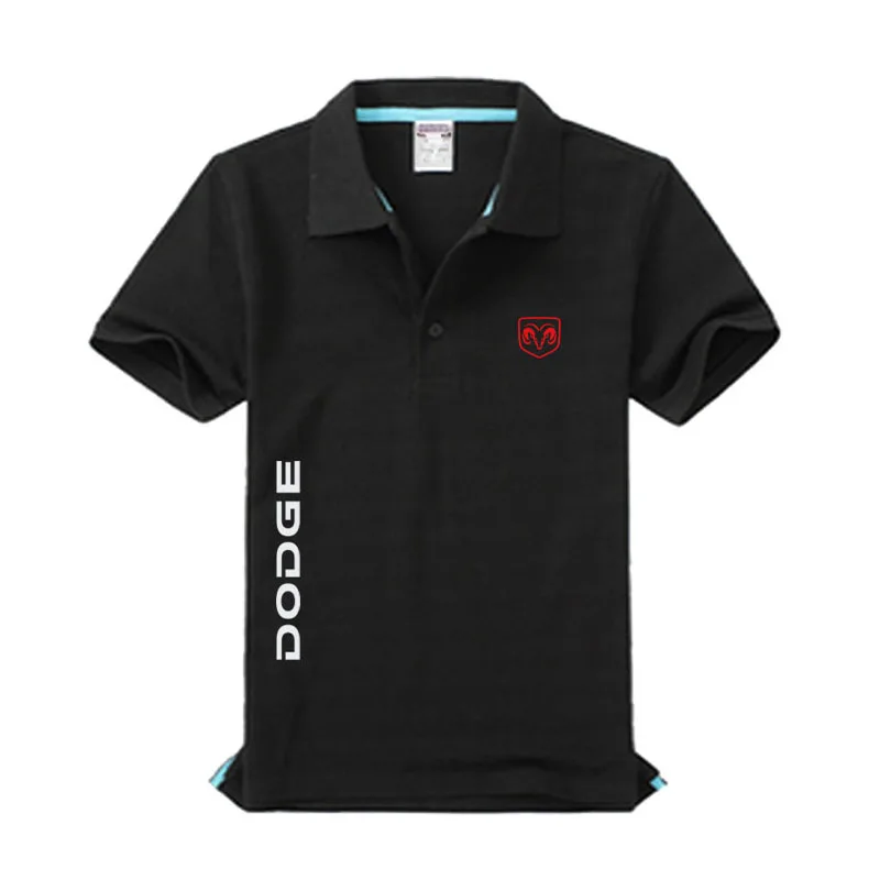 Новинка Dodge logo, Мужская рубашка поло, высокое качество, мужская хлопковая рубашка с коротким рукавом, брендовые майки